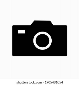 Icono de vector de cámara fotográfica