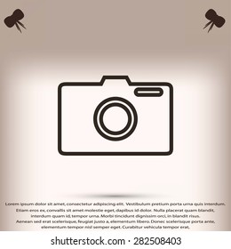 photo camera vector icon