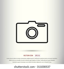 photo camera vector icon
