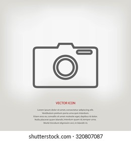 photo camera vector icon