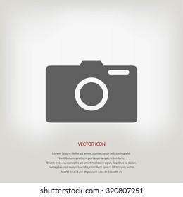 photo camera vector icon