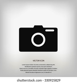 photo camera vector icon