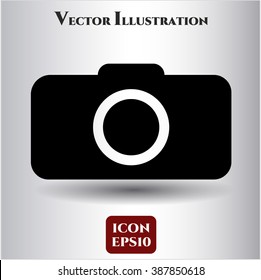 Photo camera vector icon