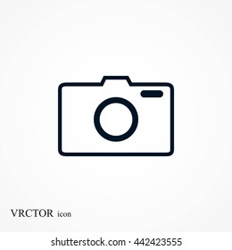 photo camera vector icon