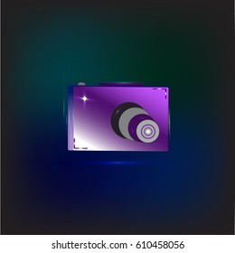 Photo camera vector icon