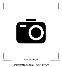 Photo camera vector icon