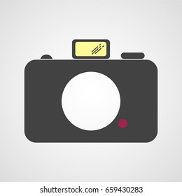 Photo camera vector icon