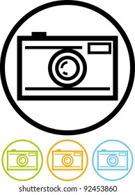 Photo camera - Vector icon