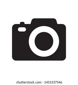 Photo camera vector icon, bold icon