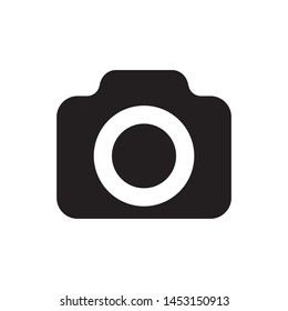 Photo camera vector icon, bold icon