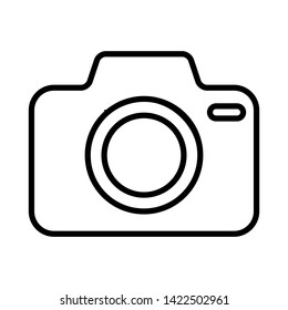 Photo camera vector icon. Cam vector icon. Photo camera illustration symbol for web sites or mobile devise.