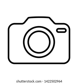 Photo camera vector icon. Cam vector icon. Photo camera illustration symbol for web sites or mobile devise.
