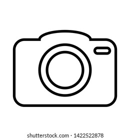 Photo camera vector icon. Cam vector icon. Photo camera illustration symbol for web sites or mobile devise.