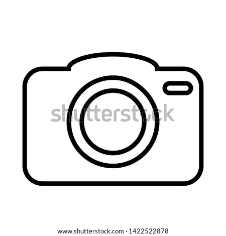 Photo camera vector icon. Cam vector icon. Photo camera illustration symbol for web sites or mobile devise.