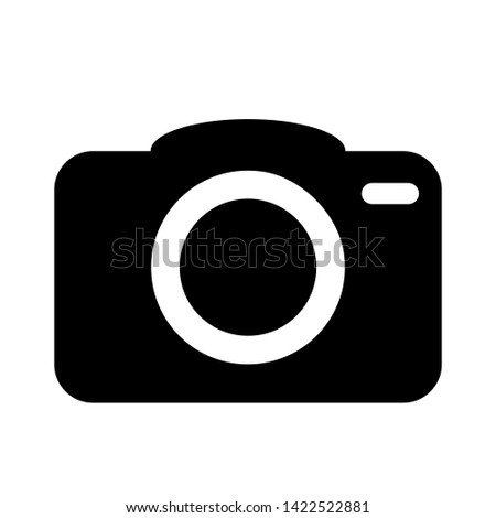 Photo camera vector icon. Cam vector icon. Photo camera illustration symbol for web sites or mobile devise.