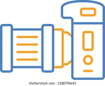 Icono vectorial de cámara fotográfica. Se puede usar para imprimir, móviles y aplicaciones web.