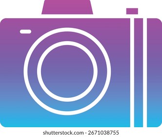 Icono de Vector de cámara fotográfica. Se puede utilizar para aplicaciones de impresión, móviles y de Web.