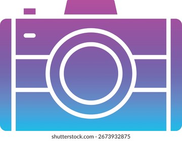 Icono de Vector de cámara fotográfica. Se puede utilizar para aplicaciones de impresión, móviles y de Web.