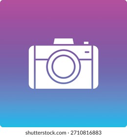 Icono de Vector de cámara fotográfica. Se puede utilizar para aplicaciones de impresión, móviles y de Web.