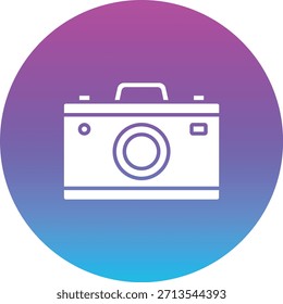 Icono de Vector de cámara fotográfica. Se puede utilizar para aplicaciones de impresión, móviles y de Web.