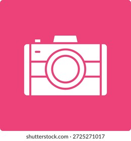 Icono de Vector de cámara fotográfica. Se puede utilizar para aplicaciones de impresión, móviles y de Web.