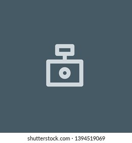 Photo Camera vector icon. Photo Camera concept stroke symbol design. Thin graphic elements vector illustration, outline pattern for your web site design, logo, UI. EPS 10.