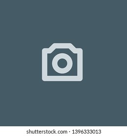 Photo Camera vector icon. Photo Camera concept stroke symbol design. Thin graphic elements vector illustration, outline pattern for your web site design, logo, UI. EPS 10.