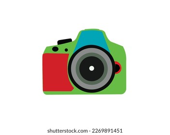 Photo camera vector icon. digital camera icon. Camera Photography Icon Logo Template Illustration Design. Vector EPS 10.