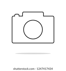 photo camera vector icon, eps 10