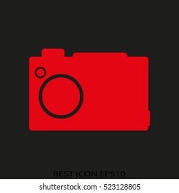 photo camera, vector icon, eps10
