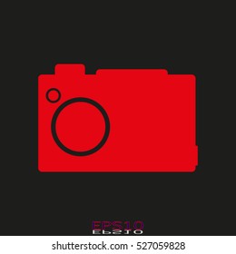 photo camera, vector icon, eps10