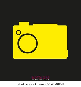 photo camera, vector icon, eps10