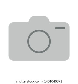 Photo camera vector icon. filled flat sign for mobile concept and web design. Camera glyph icon. Photo camera sign icon. Digital photo camera symbol.