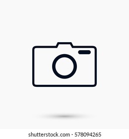 photo camera vector icon, flat design best vector icon