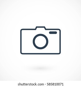 photo camera vector icon, flat design best vector icon