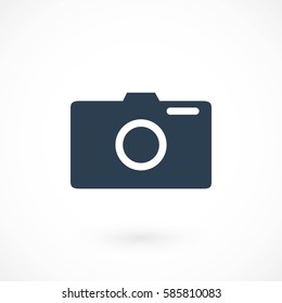 photo camera vector icon, flat design best vector icon