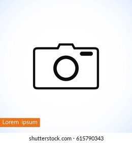 photo camera vector icon, flat design best vector icon