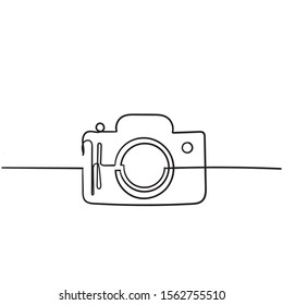 Photo camera vector icon with hand drawn doodle style isolated on white
