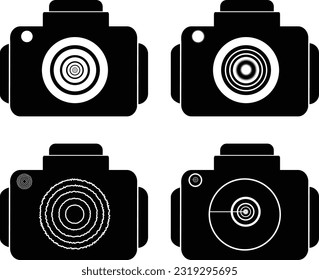 Photo camera vector icon, Vector illustration,  camera icon vector,camera photography logo icon vector template