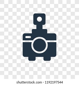 Photo Camera vector icon isolated on transparent background, Photo Camera transparency logo concept