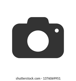 photo camera vector icon isolated on white background. summer recreation concept. photo camera flat icon for web and ui design