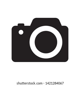 Photo camera vector icon isolated