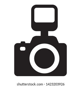 Photo camera vector icon isolated