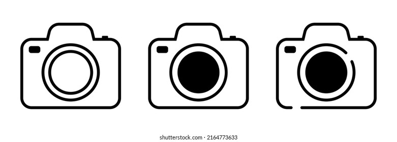 Photo camera vector icon isolated