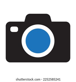 Photo camera vector icon isolated