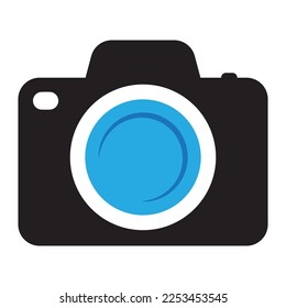 Icono de vector de cámara fotográfica aislado