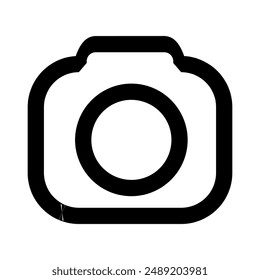 Photo camera vector icon isolated white background