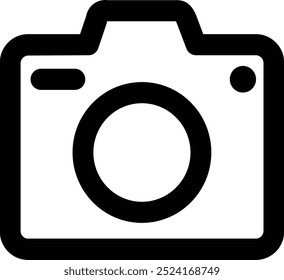 Icono de Vector de cámara fotográfica aislado