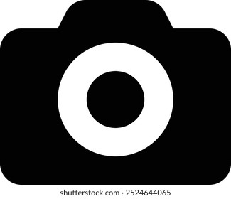 Icono de Vector de cámara fotográfica aislado