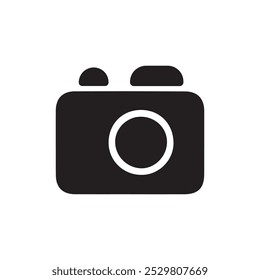 Photo camera vector icon isolated